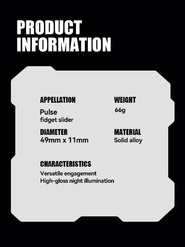 Group shot of metal fidget slider UK in blue glow variant – premium stress-relief gadget UK