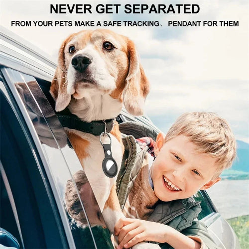 apple airtag leather case stylish keychain accessory for bags