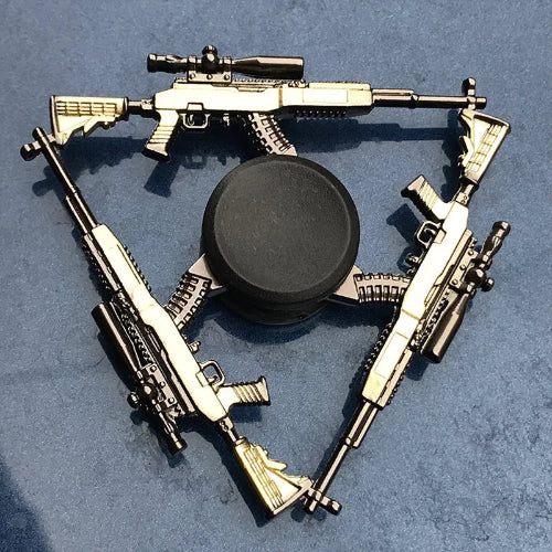 Zinc Alloy Weapon Fidget Spinner – PUBG AWM & M4A1 Toy