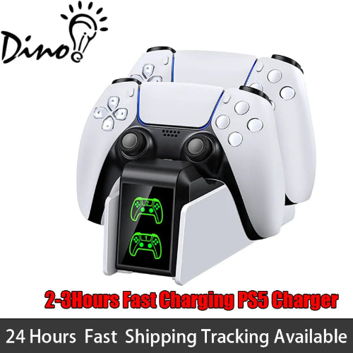 ps5 dualsense charging station fast dual controller dock with LED indicators