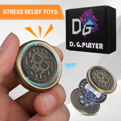 Durable metal fidget slider with haptic feedback for desk use