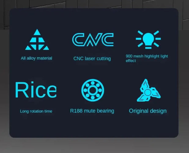 glowing metal spinner gift box – perfect for stress relief