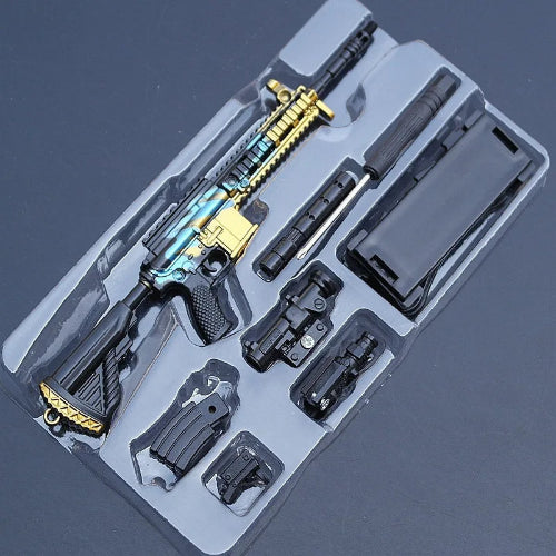 mini gun keychain detailed alloy weapon toy