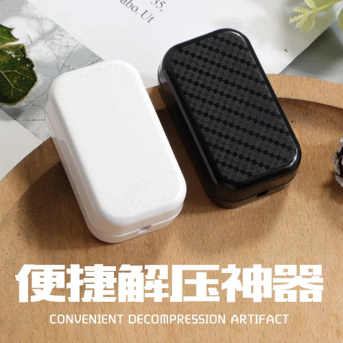 Metal gyroscope fidget card – handheld Stress Relief Toys White for anxiety.