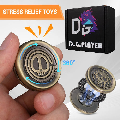 Metal Fidget Slider haptic toy for adults with smooth sliding clicks