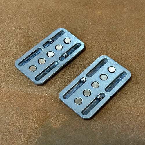 magnetic sliding fidget toy silver for adults desk use