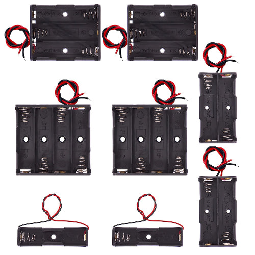 aa battery holder multi-size 1 2 3 4 slot case