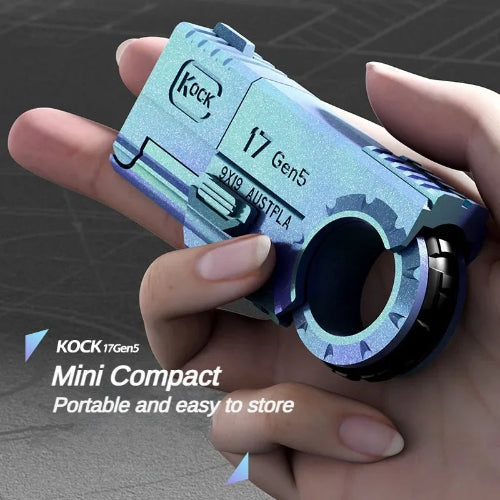 fidget gun toy blue spinner with cartridges and target set for ADHD focus