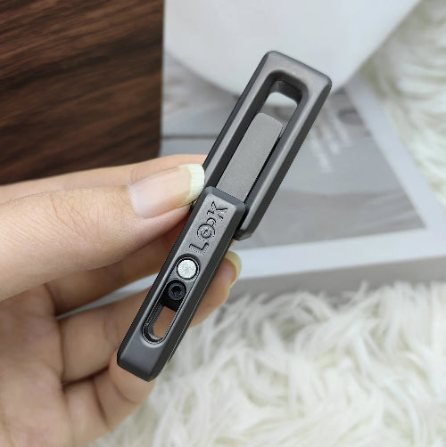 Spinning and sliding demonstration of magnetic double push fidget toy showing tactile feedback and sensory motion