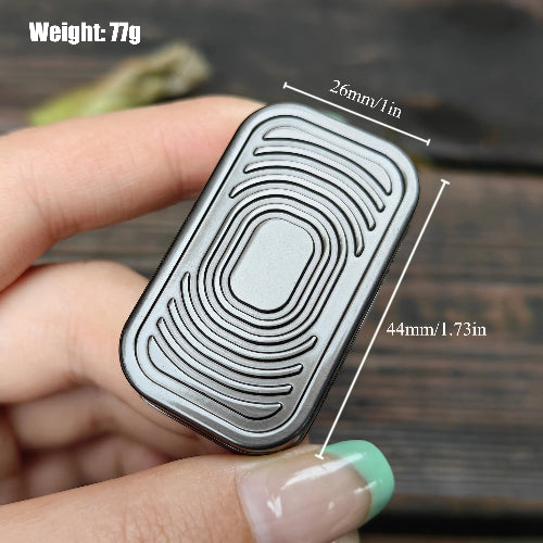 three-section magnetic fidget slider with smooth sliding action