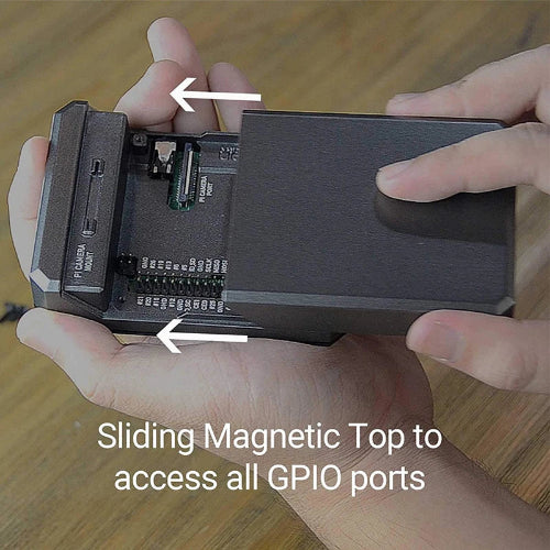 Raspberry Pi Case slim metal shell for desktop setups