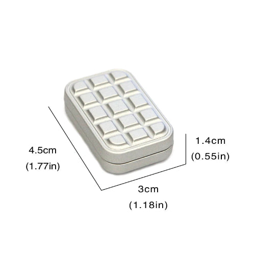 side view of metal magnetic fidget slider used as quiet fidget toy