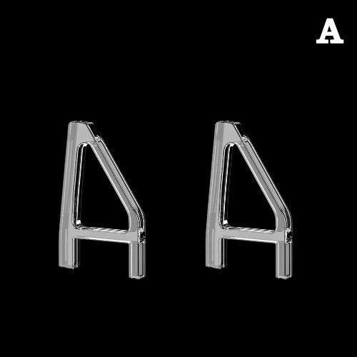 Premium clear ps5 slim horizontal stand for modern gaming desks