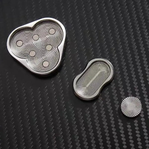 durable magnetic fidget slider EDC toy with spinner and slider functions