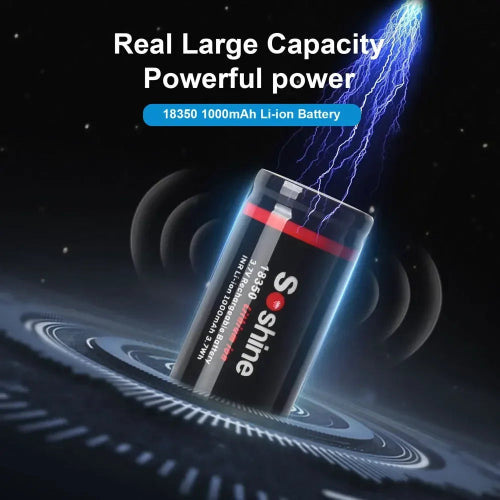 18350 battery compact rechargeable power source for electronics