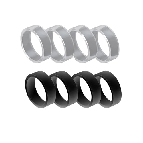 close-up of steam deck joystick protector rings showing anti-friction silicone design for long-term joystick protection