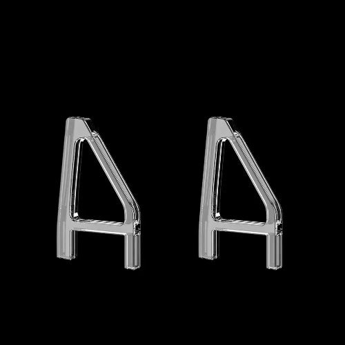 Transparent triangle ps5 slim horizontal stand keeping console secure