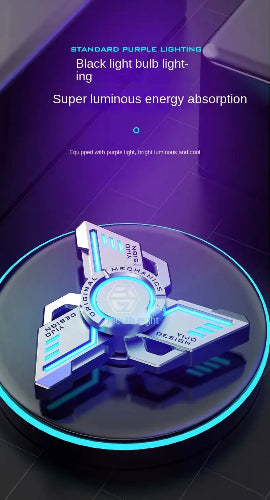 premium glowing metal spinner orange – stress relief gadget