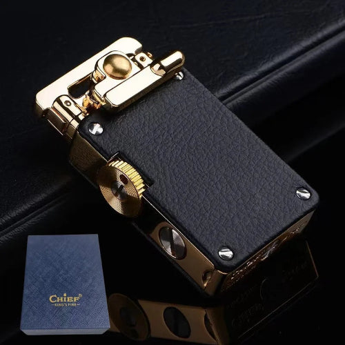 high end kerosene lighter with mechanical flip action