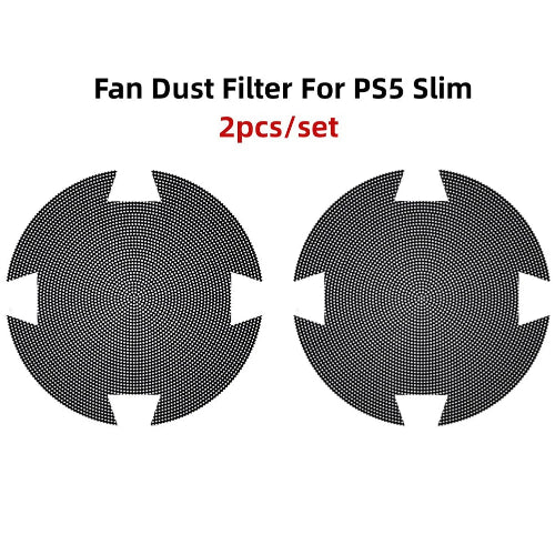 ps5 slim dust cover protecting console ventilation with cooling mesh installed