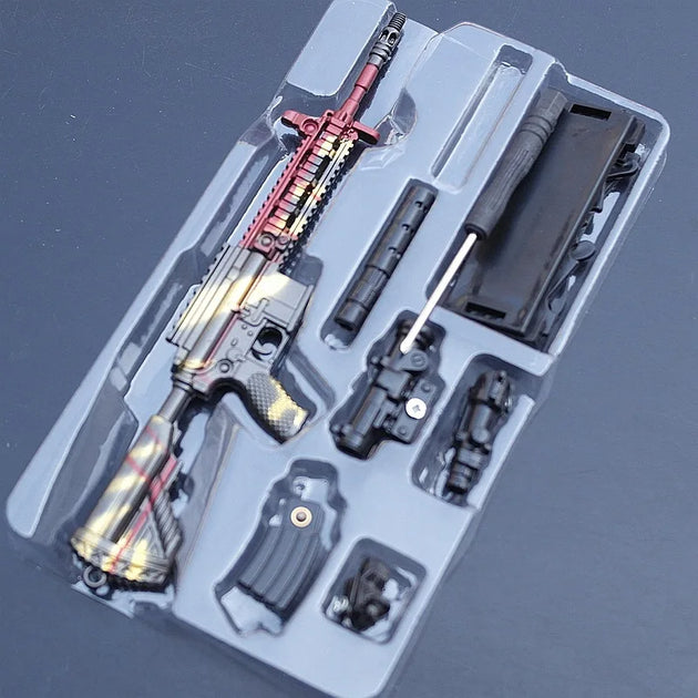 mini gun keychain detailed alloy weapon toy