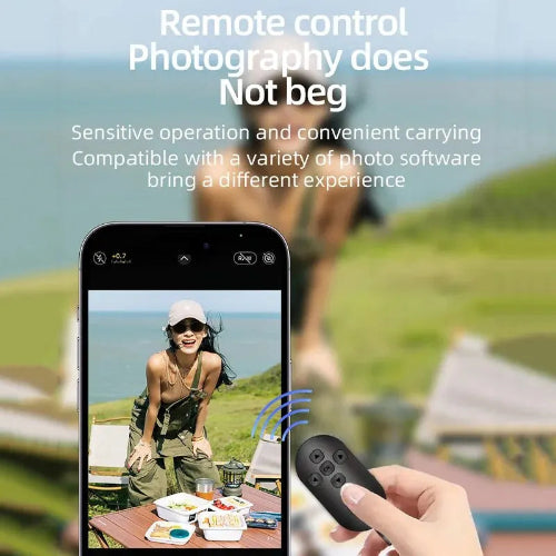 bluetooth selfie remote compact handheld phone shutter controller