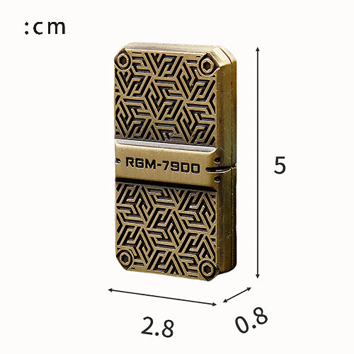 EDC metal sliding fidget toy silver in hand