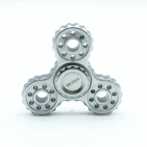 fidget rings for anxiety ratchet in gold stainless steel design for stress relief and ADHD support