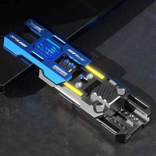 anti stress metal fidget card for adults with magnetic slider design