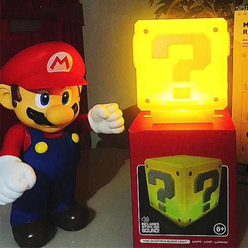 super mario block lamp led question mark night light