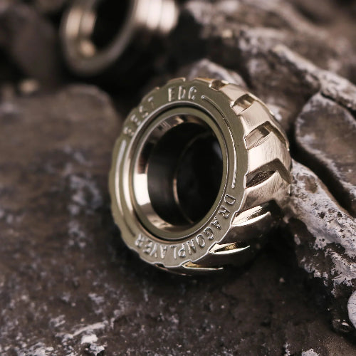 rotating fFidget Ring for Anxiety Ratchet on desk – compact everyday carry fidget ring for stress and focus