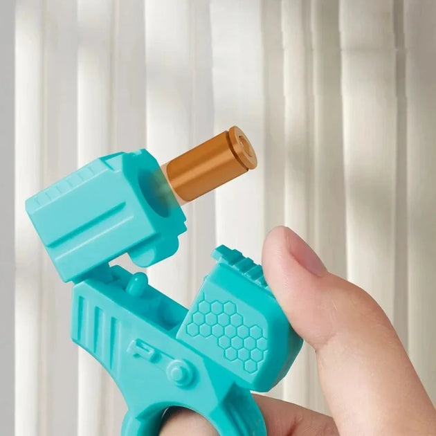 close-up of gun fidget spinner for stress relief UK