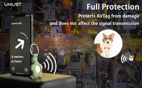 airtag holder protective silicone case for apple airtag