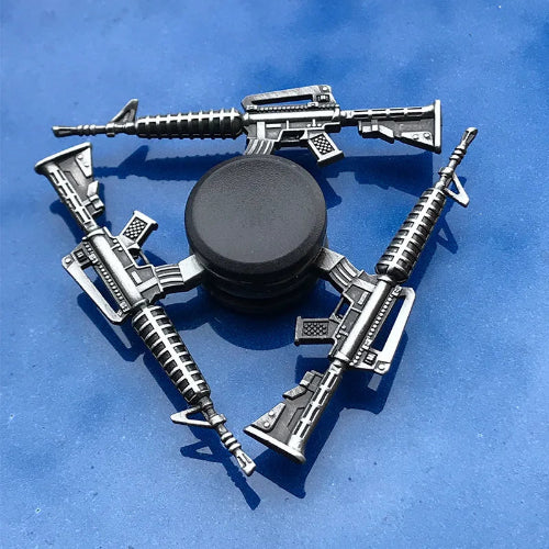 Gaming-style anxiety fidget toys spinner inspired by AWM and M4A1 guns