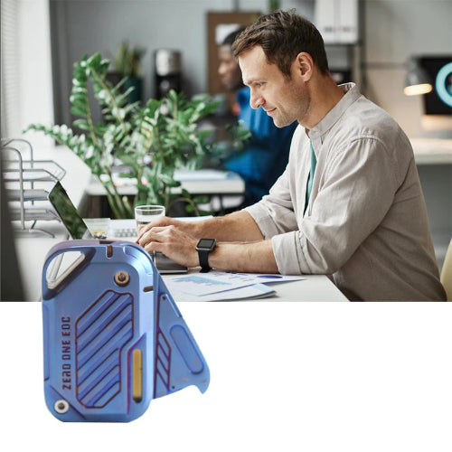 Pocket-sized metal fidget slider EDC toy for relaxation and calm