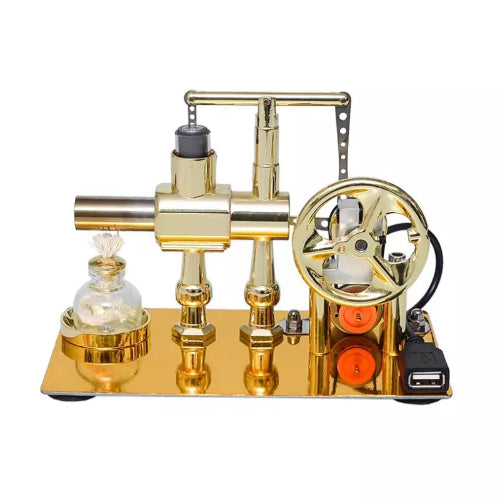 stirling engine model hot air single cylinder generator physics toy