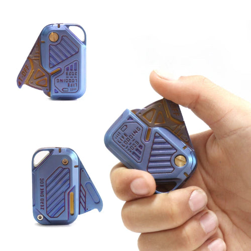 Premium metal fidget slider for anxiety relief with smooth EDC sliding action