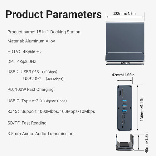 USB-C Docking Station UK triple monitor setup