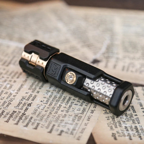 musketeers gun fidget spinner on desk setup – stylish office stress relief tool for professionals