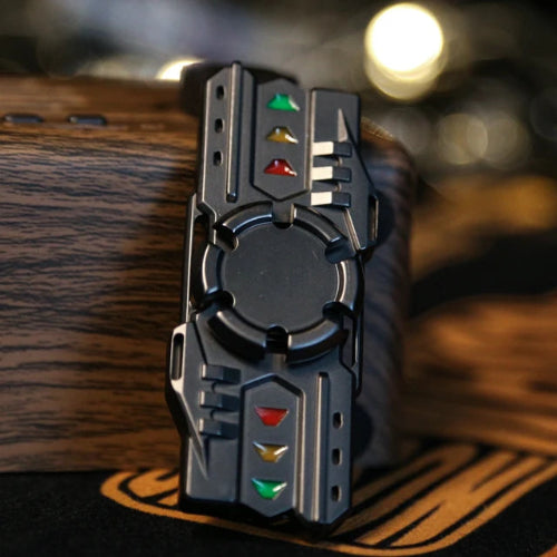Luminous metal spinner glowing in dark – premium stress relief toy UK