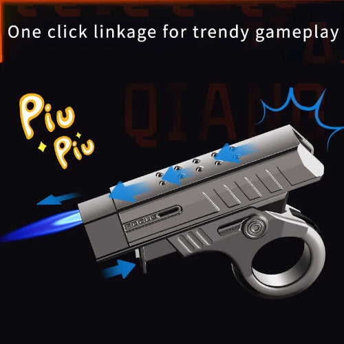 pocket fidget lighter gun shape stress relief gadget UK