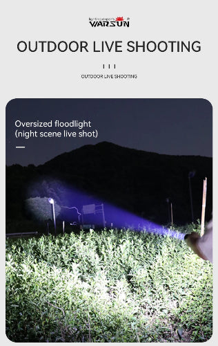 rechargeable LED flashlight night walking safety torch