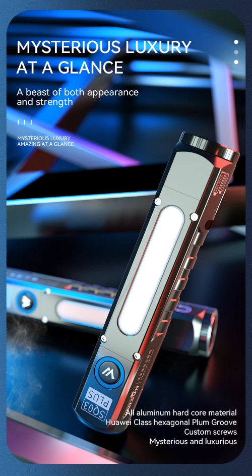 rechargeable LED flashlight shock resistant drop tested