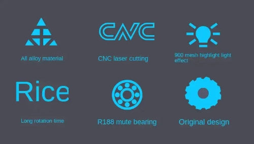 premium metal fidget spinner set gift for teens and professionals