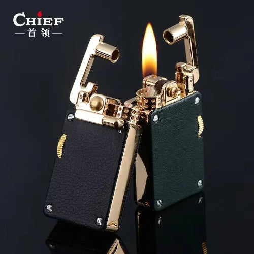 premium mechanical kerosene lighter with rocker ignition