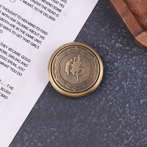 Hand holding EDC fidget spinner. for calm and focus at work