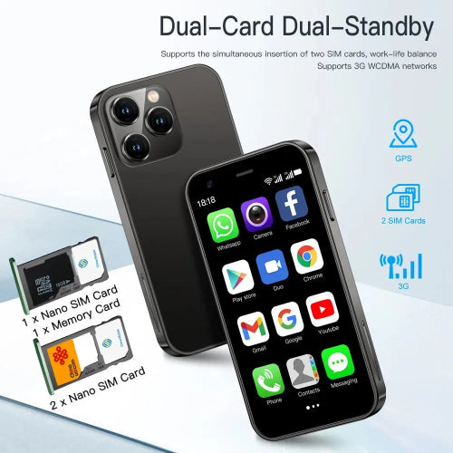 SERVO 15 SE mini smartphone UK 3.0 inch display pocket smartphone with WiFi