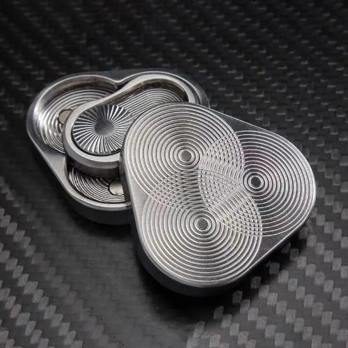 sleek metallic magnetic fidget slider designed for relaxation and focus improvement