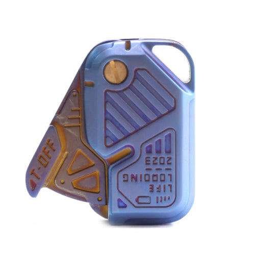 Durable metal fidget slider with tactile feedback for adults and teens