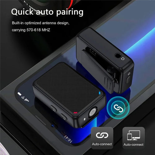 wireless lavalier microphone compact design for content creators
